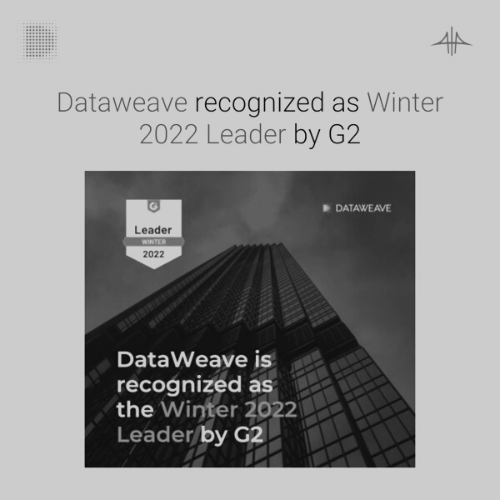DataWeave recognized as the Winter 2022 leader by G2
