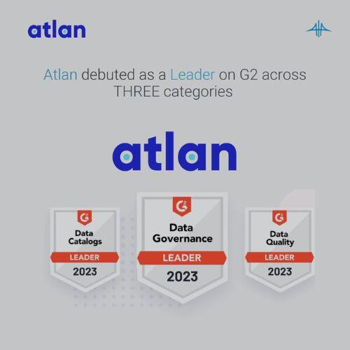 Atlan debuts as a leader in 3 categories in the G2 Spring 2023 Grid® Reports