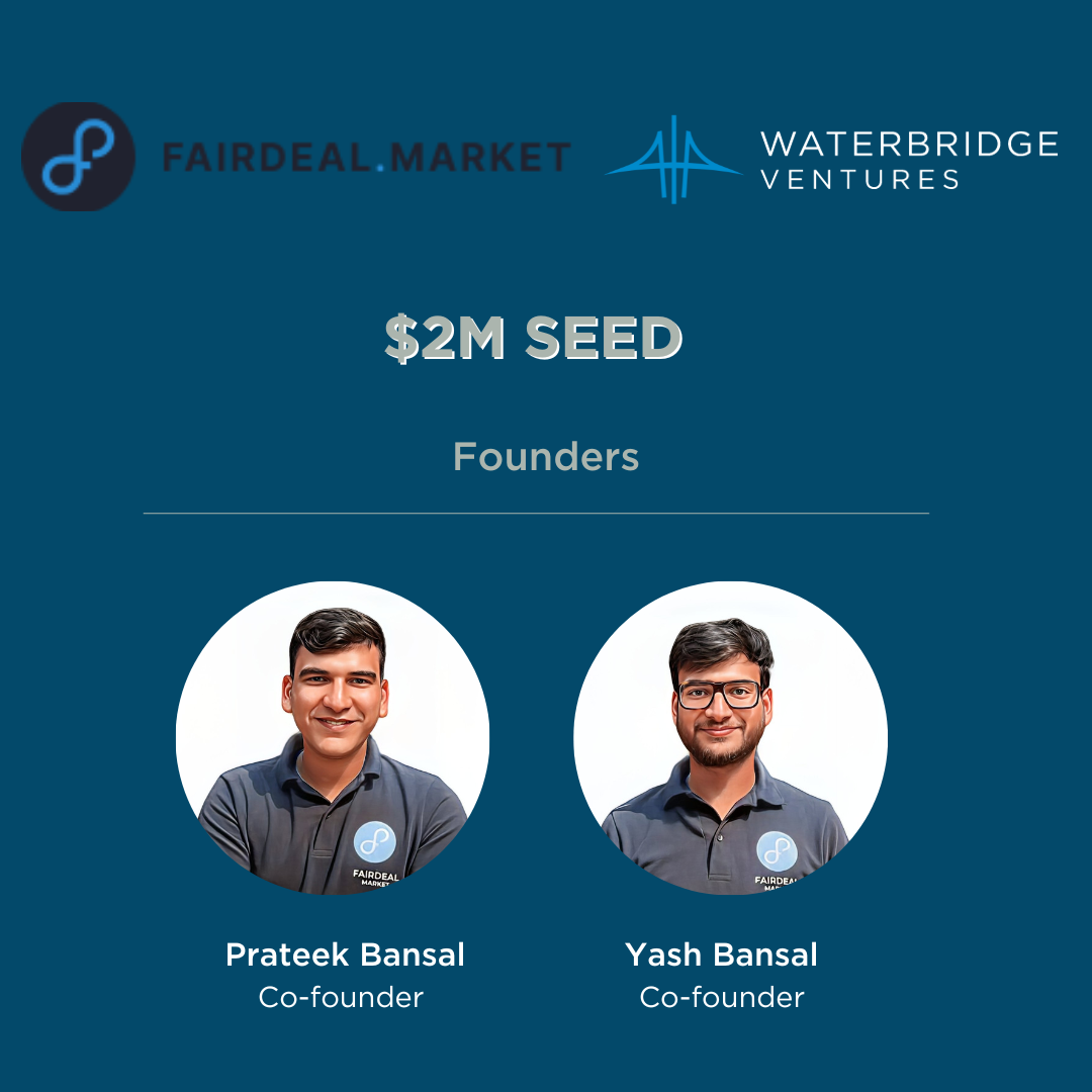 WaterBridge Ventures leads a $2M round for Fairdeal, a retail intelligence platform
