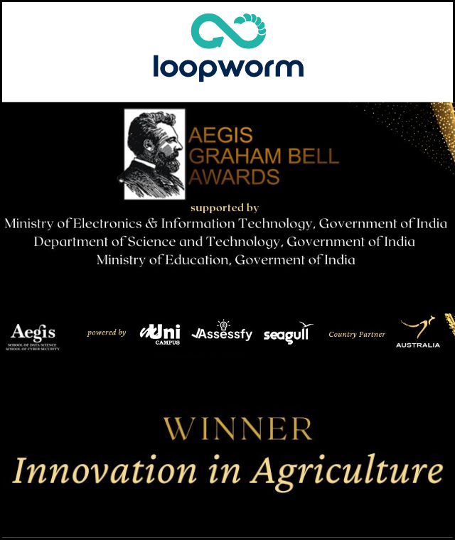 Loopworm wins Aegis Graham Bell Award for Innovation in Agriculture category